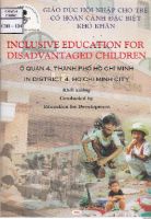 "Giáo dục hội nhập cho trẻ có hoàn cảnh đặc biệt khó khăn  Ở quận 4, thành phố Hồ Chí Minh"