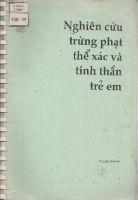 Nghiên cứu trừng phạt thể xác và tinh thần trẻ em / Judith Ennew, Dominique Pierre Plateau