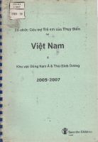 Tổ chức Cứu trợ Trẻ em của Thuỵ Điển tại :  Việt Nam và Khu vực Đông Nam Á và Thái Bình Dương 2005-2007