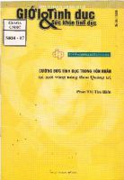 Giới & tình dục sức khoẻ tình dục. Cưỡng bức tình dục trong hôn nhân tại một vùng nông thôn Quảng Trị