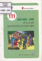 Câu hỏi - đáp về tư pháp người chưa thành niên 