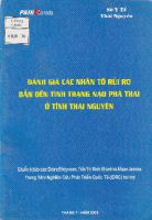 Đánh giá các nhân tố rủi ro dẫn đến tình trạnh nạo phá thai ở tỉnh Thái Nguyên