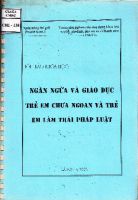 Hội thảo khoa học : Ngăn ngừa và giáo dục trẻ em chưa ngoan và trẻ em làm trái pháp luật 