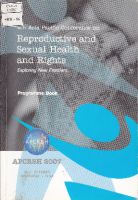 Reproductive and sexual health and rights