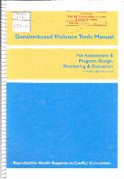 Gender-based Violence Tools Manual